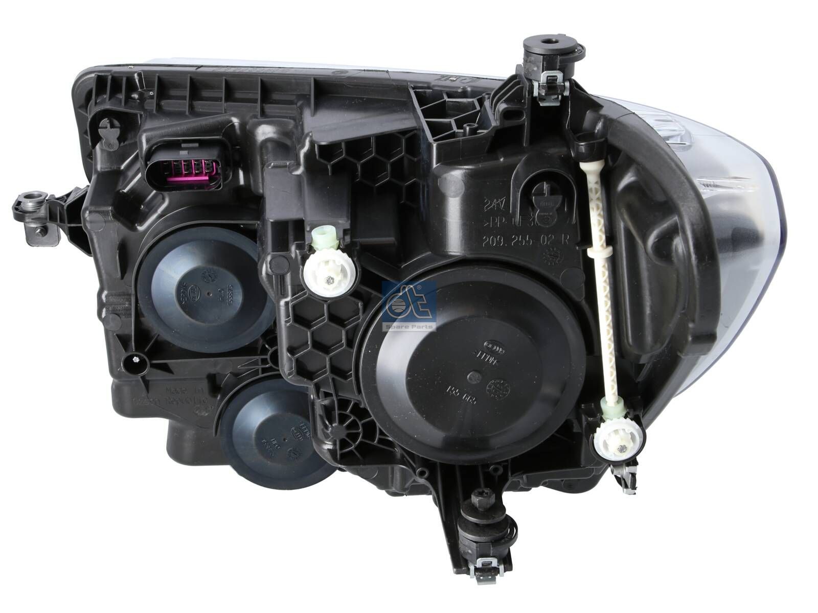 DT Spare Parts 11.84113 Headlamp, right, with adjusting motor, 12 V, H7
