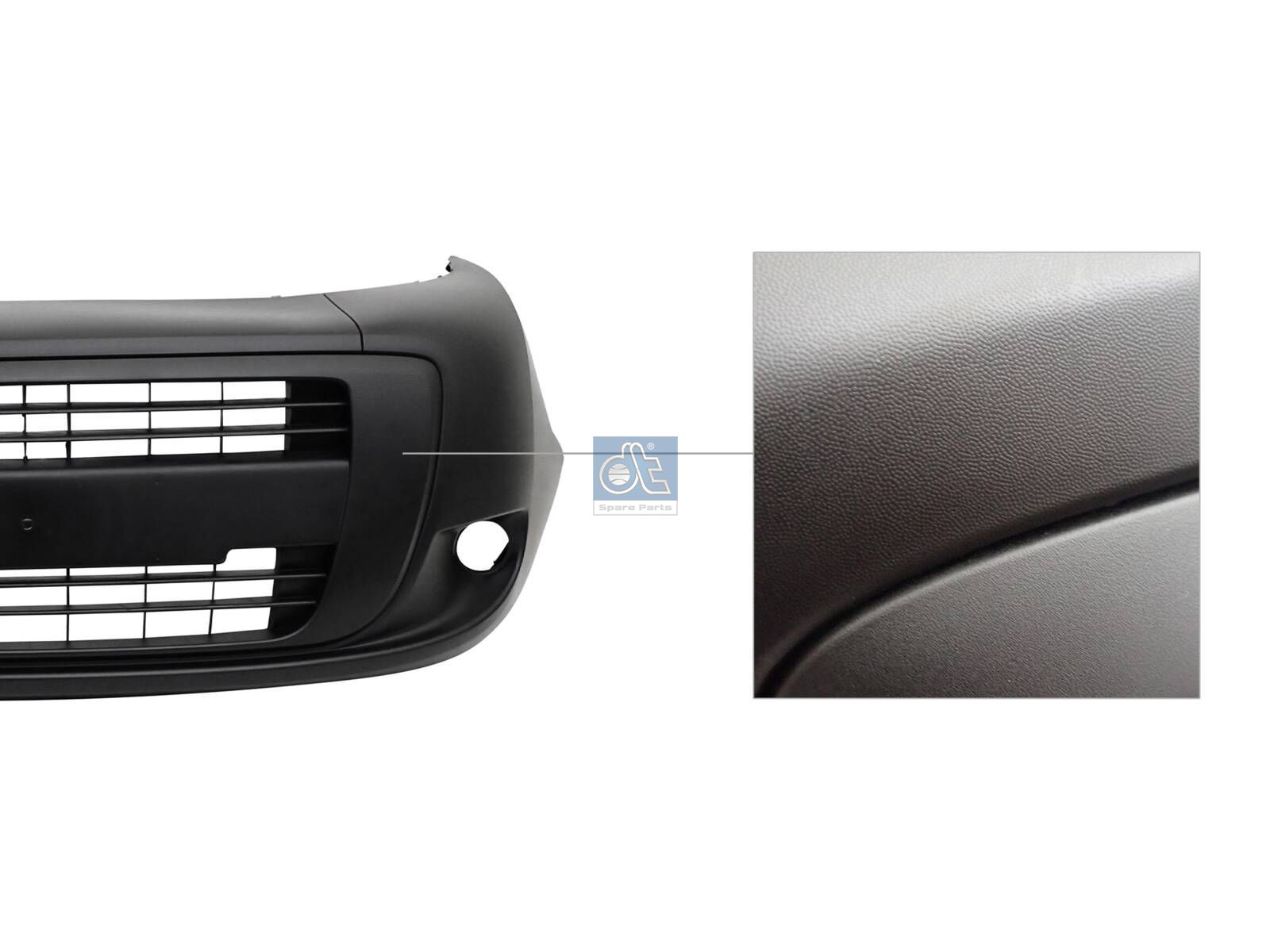 DT Spare Parts 12.00109SP Bumper, with holes for foglights