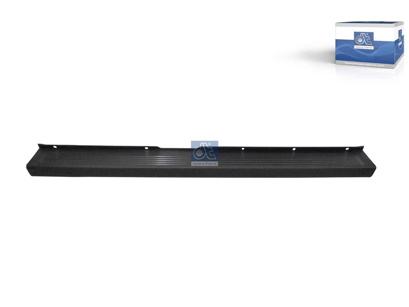 DT Spare Parts 12.82078 Bumper, rear, black