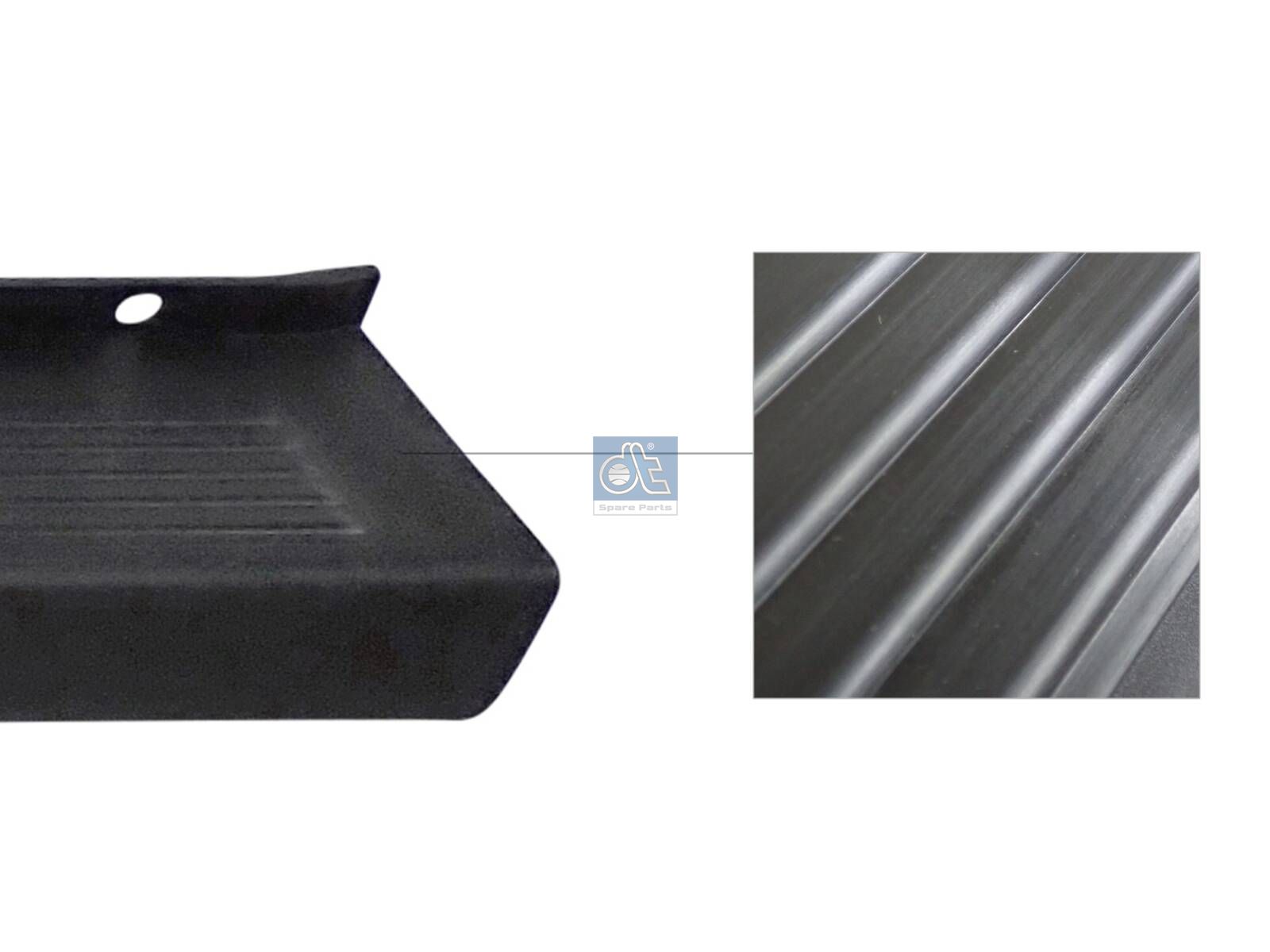 DT Spare Parts 12.82078 Bumper, rear, black