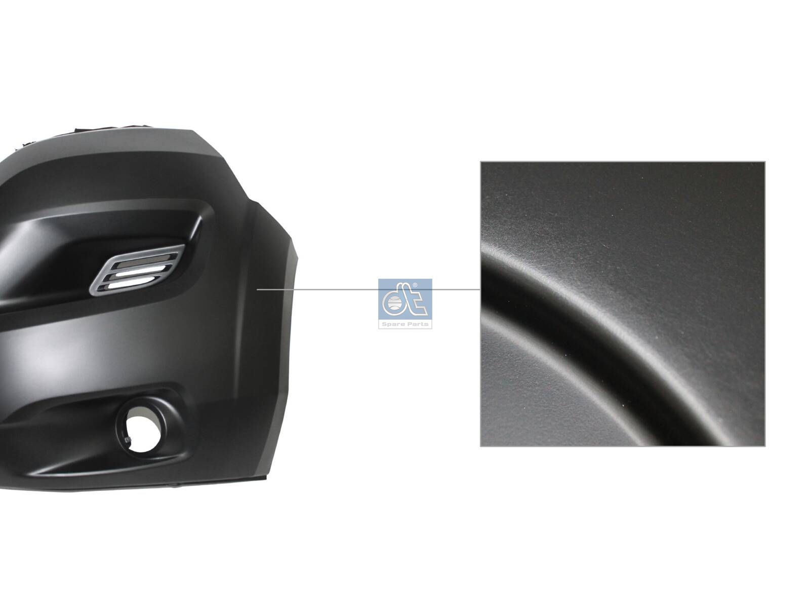 DT Spare Parts 12.82082SP Bumper corner, left