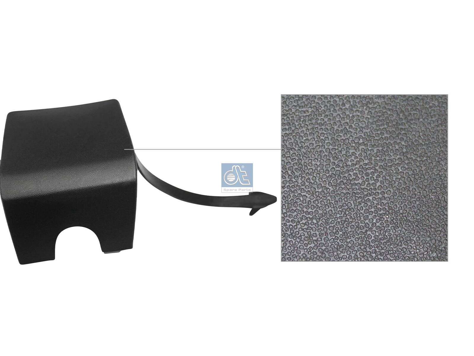 DT Spare Parts 12.82111 Cover, Towing eye, front