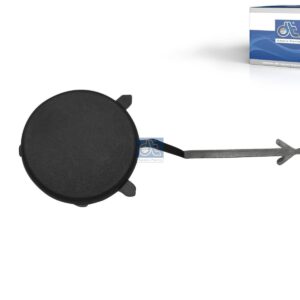 DT Spare Parts 12.82116 Cover, towing eye, rear, black