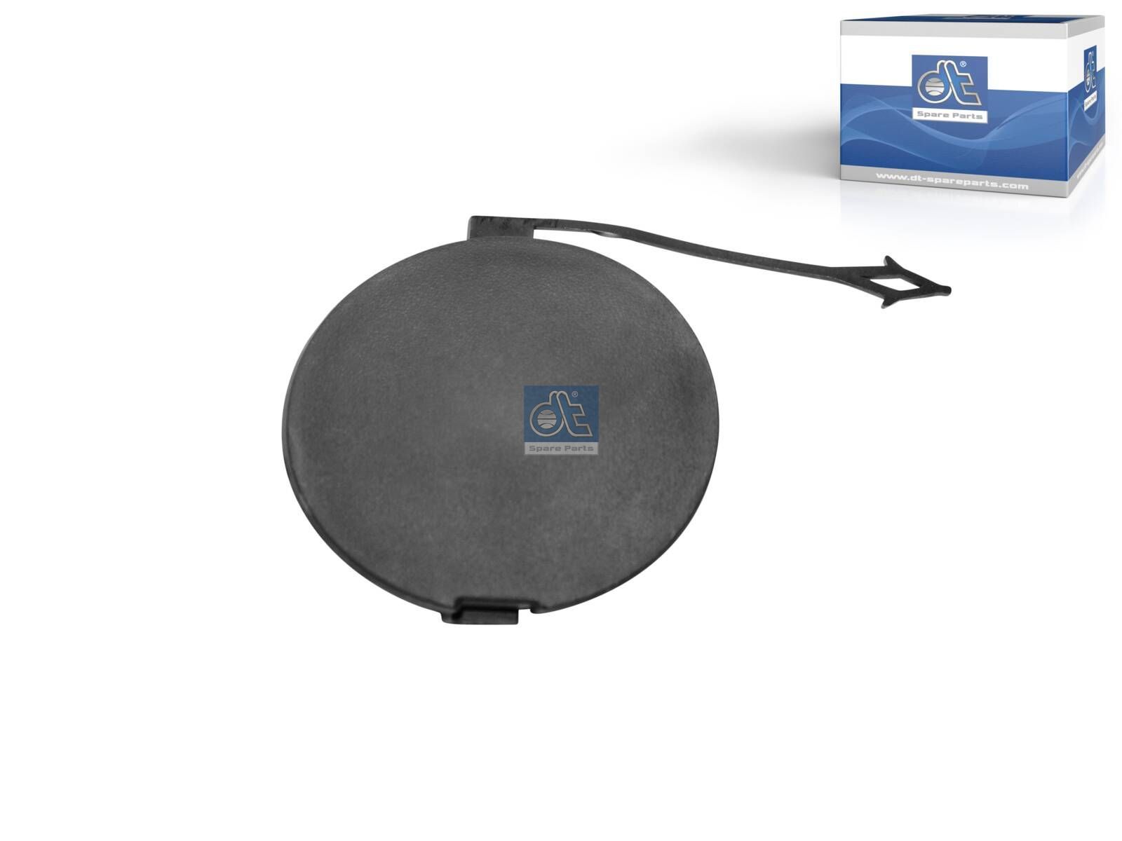 DT Spare Parts 12.82119 Cover, towing eye, front, black