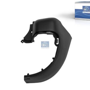 DT Spare Parts 12.82228 Bumper corner, rear, right, black