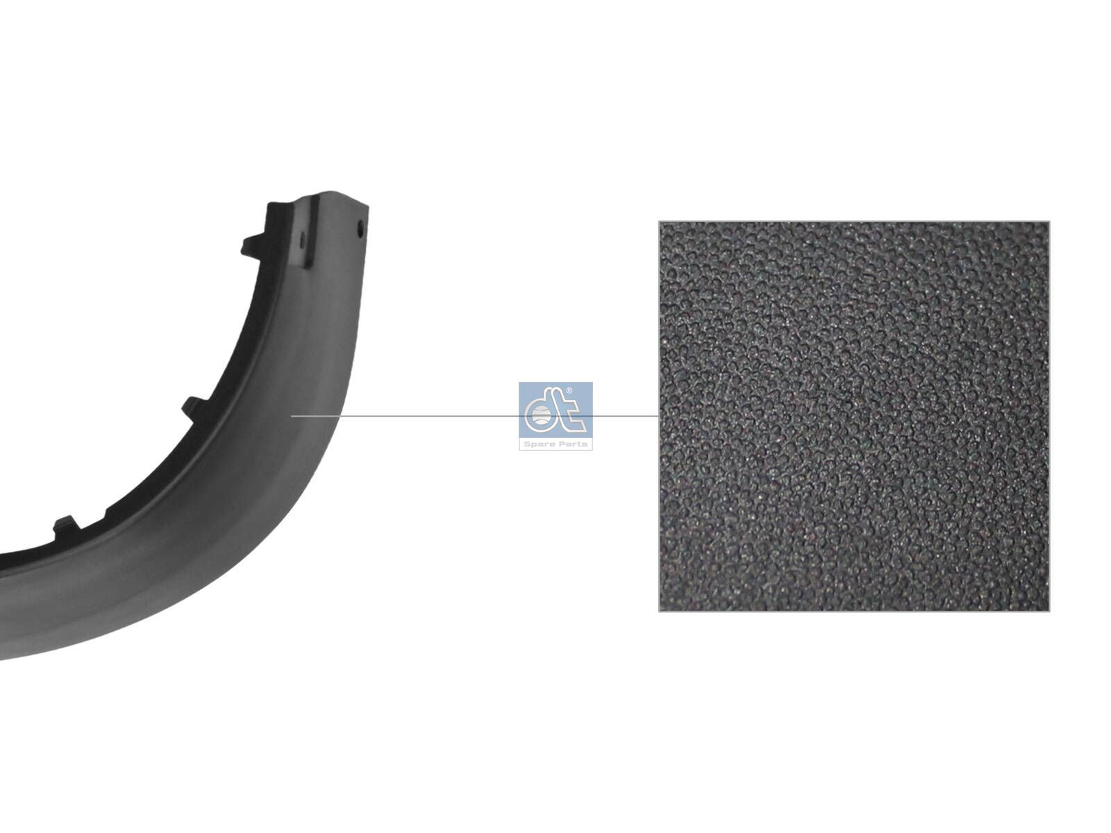 DT Spare Parts 12.82234 Bumper corner, rear, left, primed