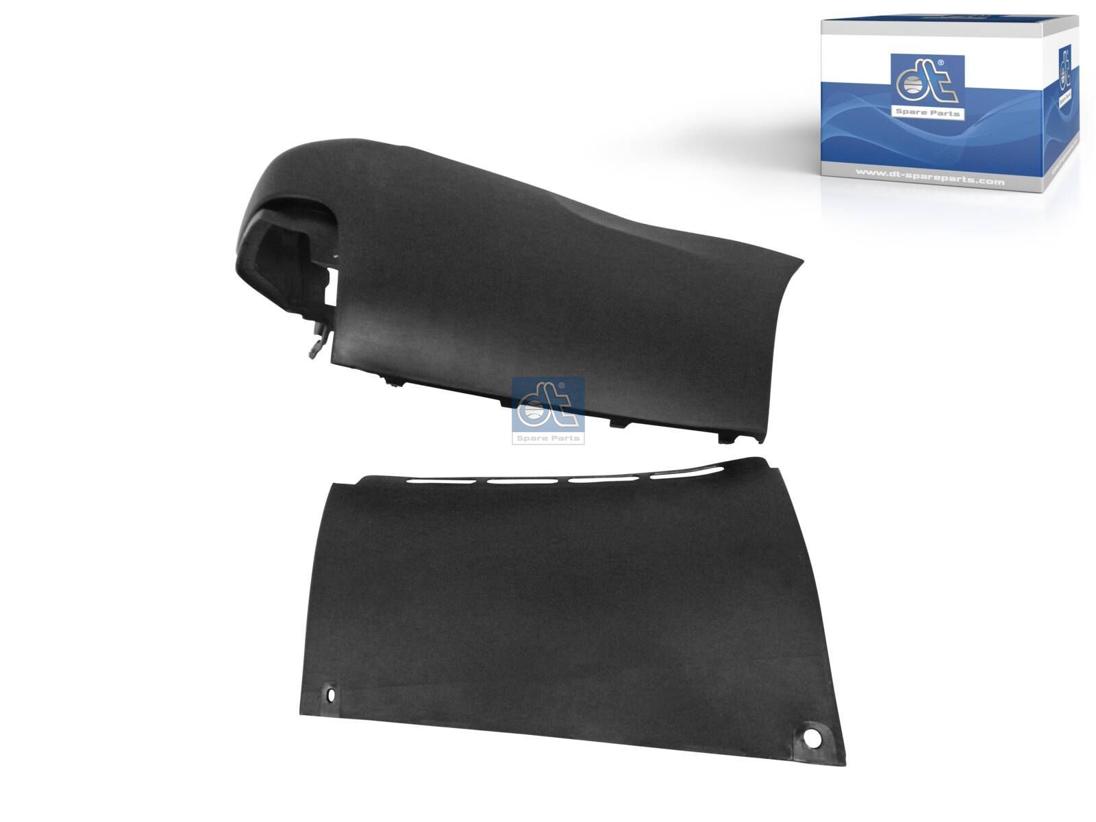 DT Spare Parts 12.82237 Bumper corner, rear, right, black