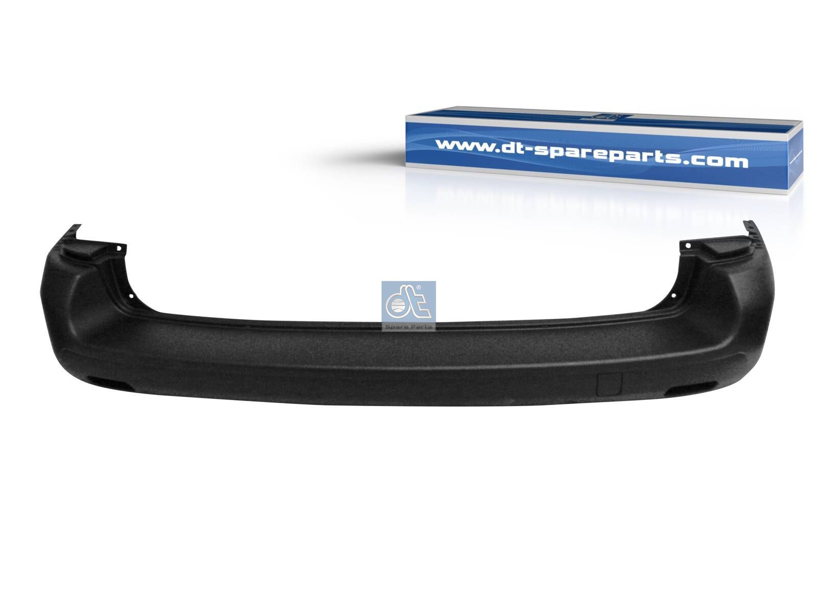 DT Spare Parts 12.82241 Bumper, rear, black