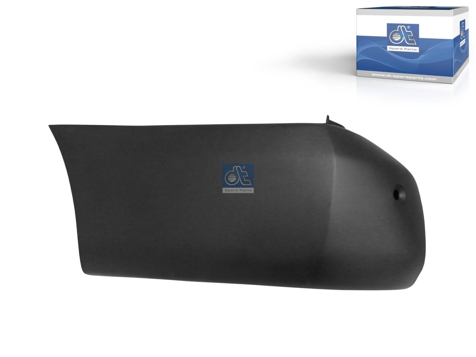 DT Spare Parts 12.82252 Bumper corner, rear, left, black