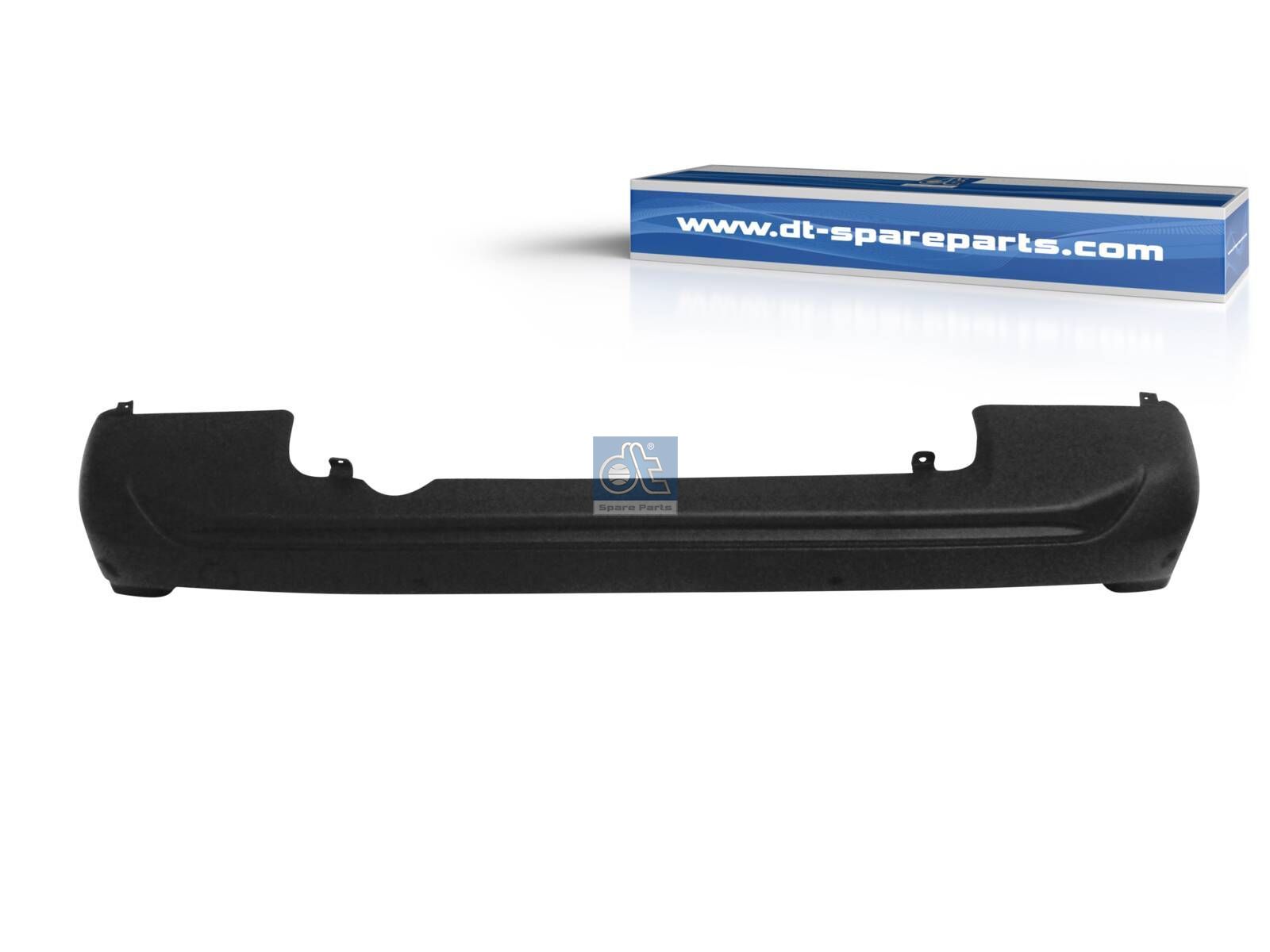DT Spare Parts 12.82257 Bumper, rear, black