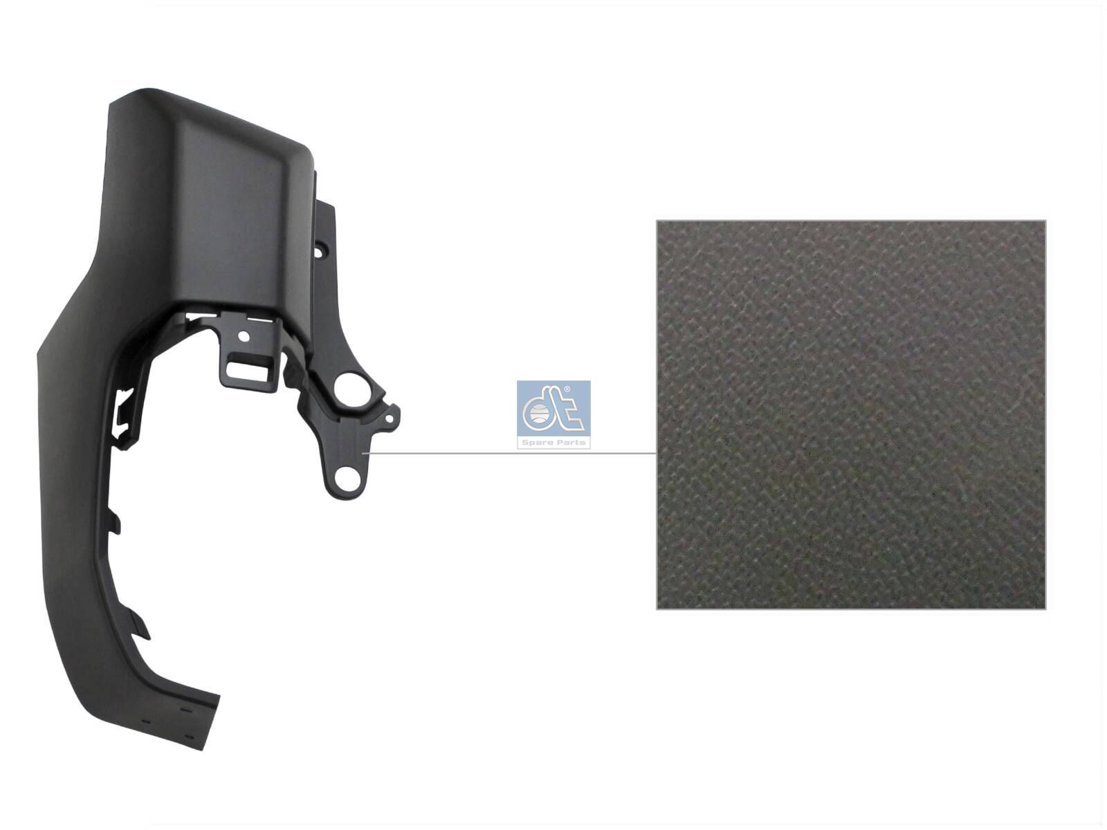DT Spare Parts 12.82268 Bumper corner, rear, left, primed