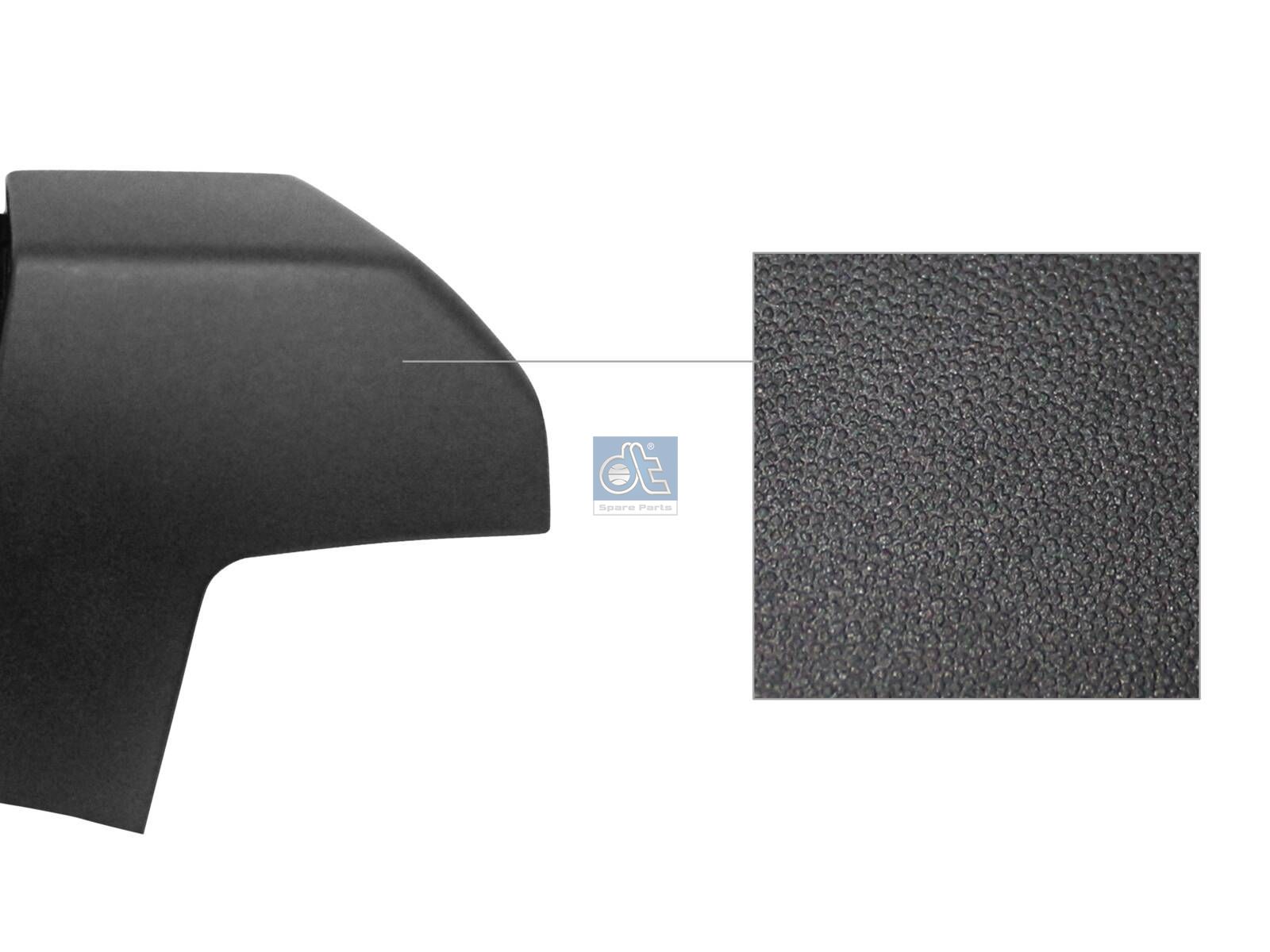 DT Spare Parts 12.82269 Bumper corner, rear, right, primed