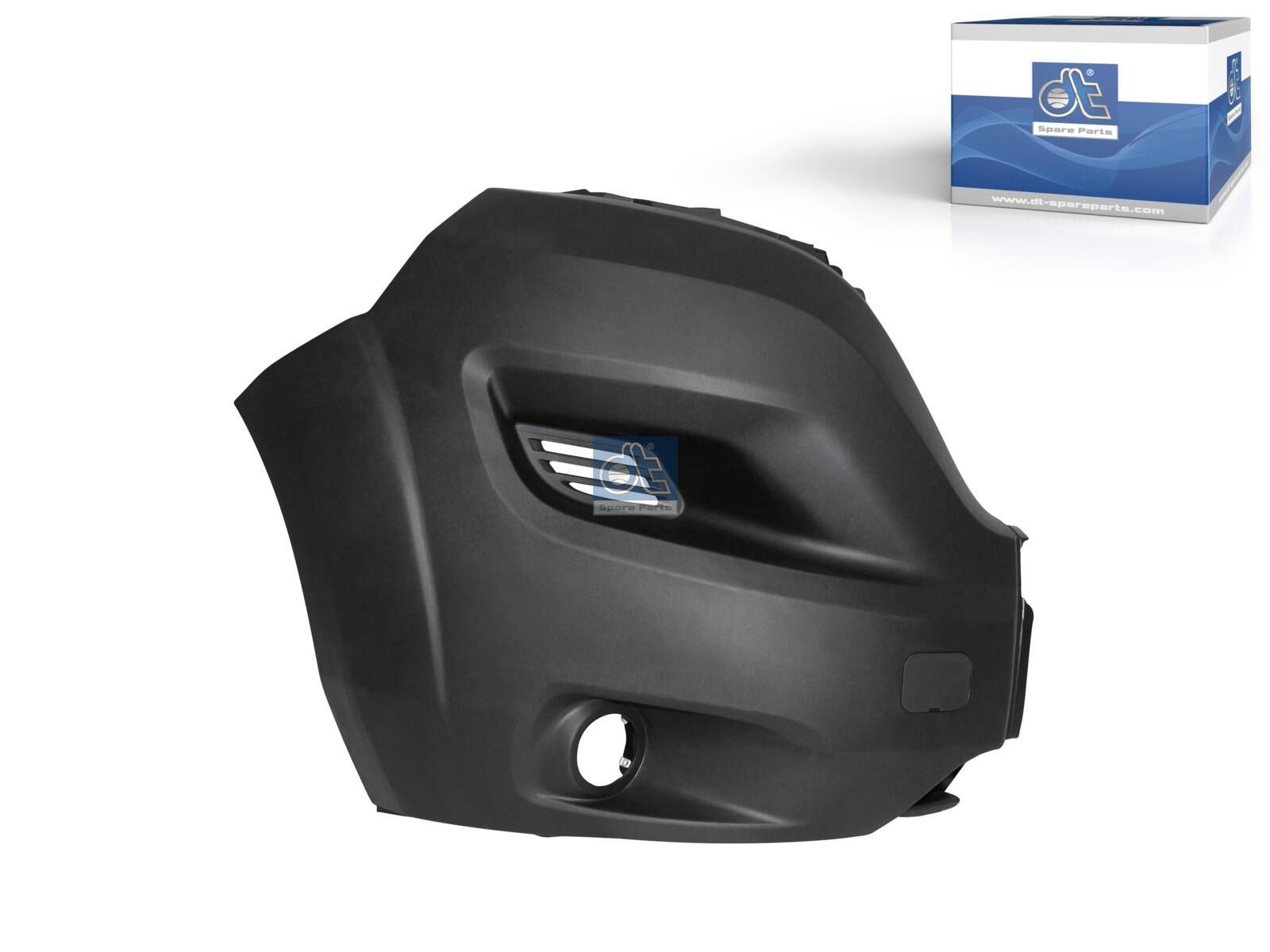 DT Spare Parts 12.82283 Bumper corner, right, black