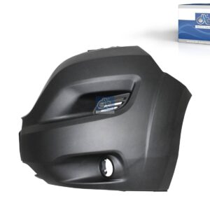 DT Spare Parts 12.82285 Bumper corner, left, black