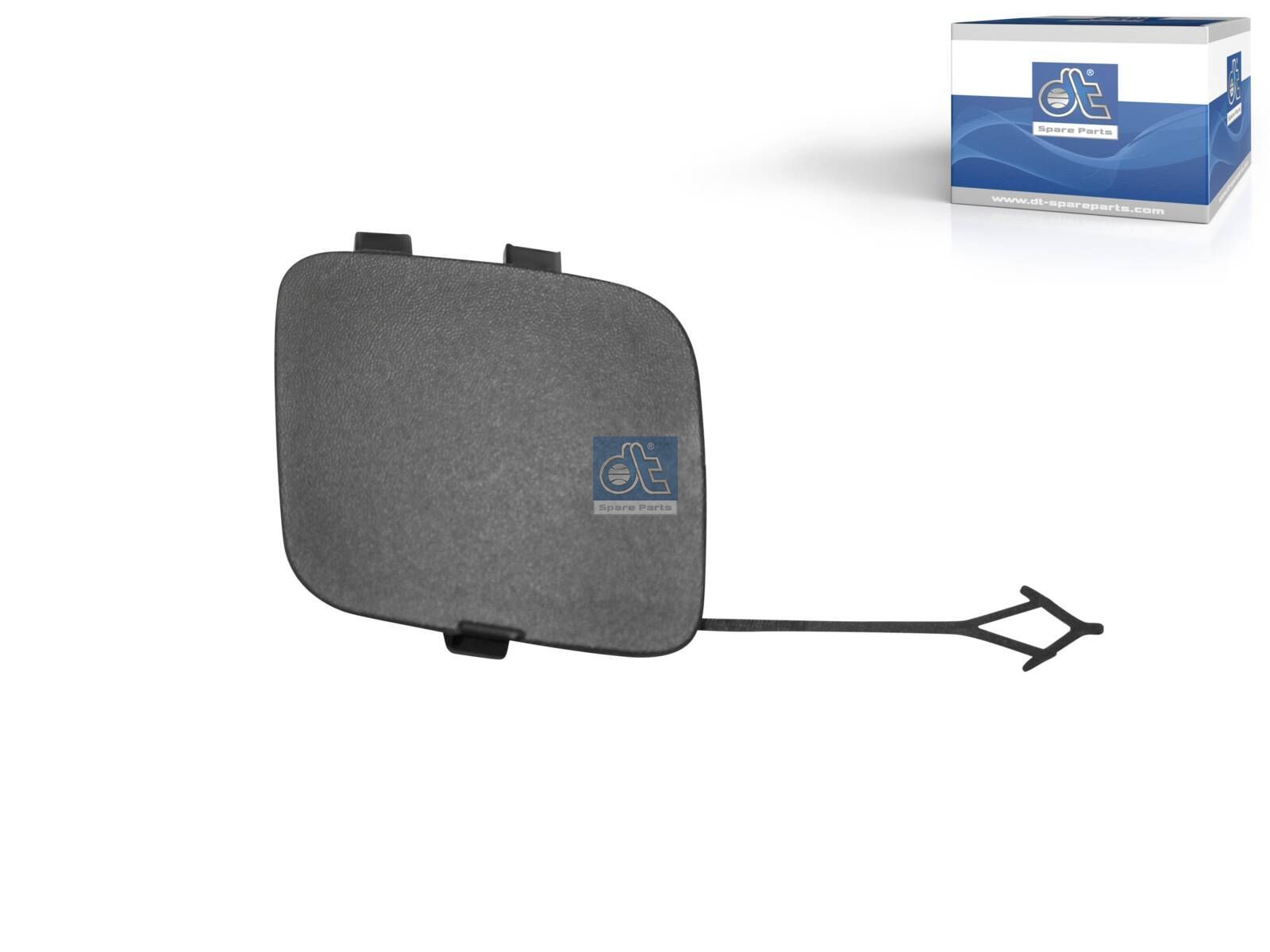 DT Spare Parts 12.82340 Cover, towing eye, front, black