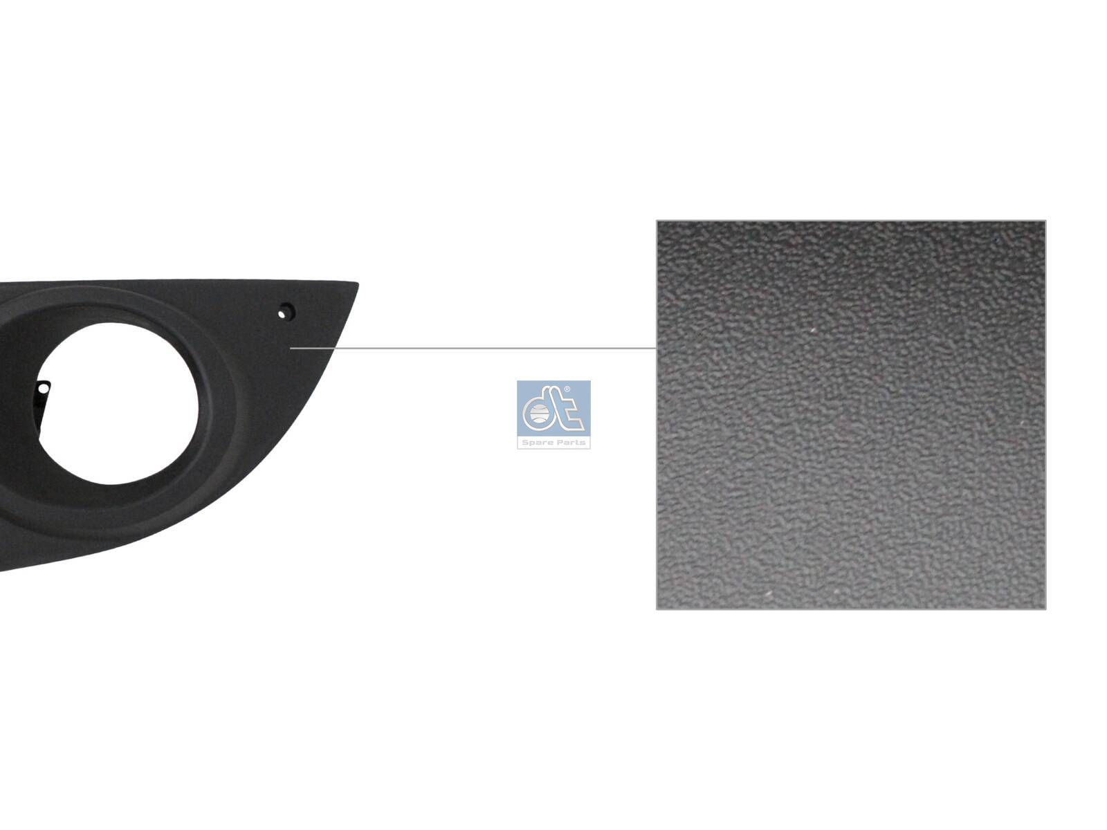 DT Spare Parts 12.82388 Cover, Bumper, front, left