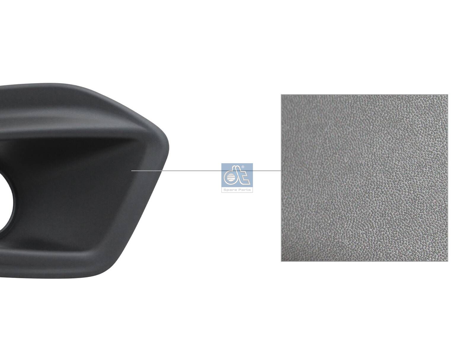 DT Spare Parts 12.82396 Cover, Bumper, front, right