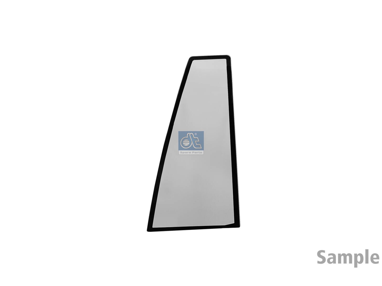 DT Spare Parts 12.84046SP Door glass, left, tinted green, wooden box