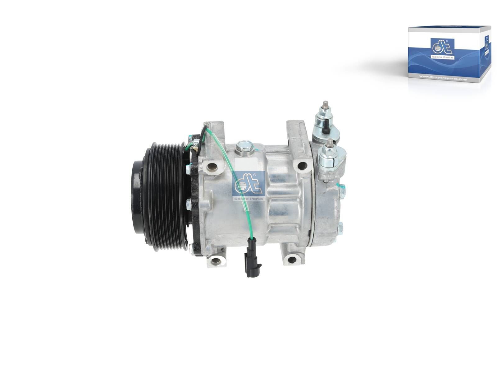 DT Spare Parts 13.00010 Compressor, air conditioning, oil filled, 24 V, 8 PK, DP: 119 mm, 8 grooves