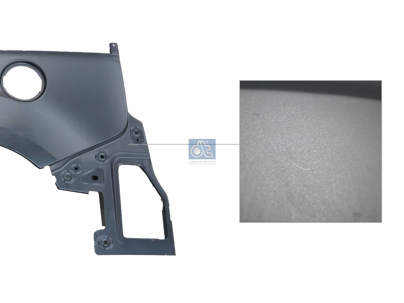 DT Spare Parts 13.00373 Fender, rear, left