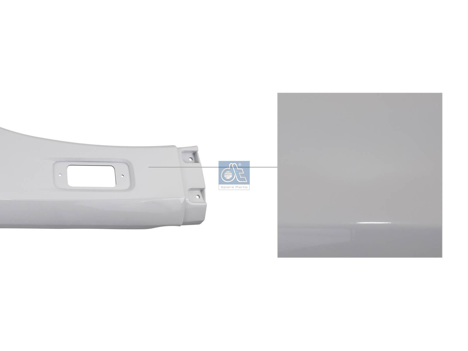 DT Spare Parts 19.00032 Fender extension, left