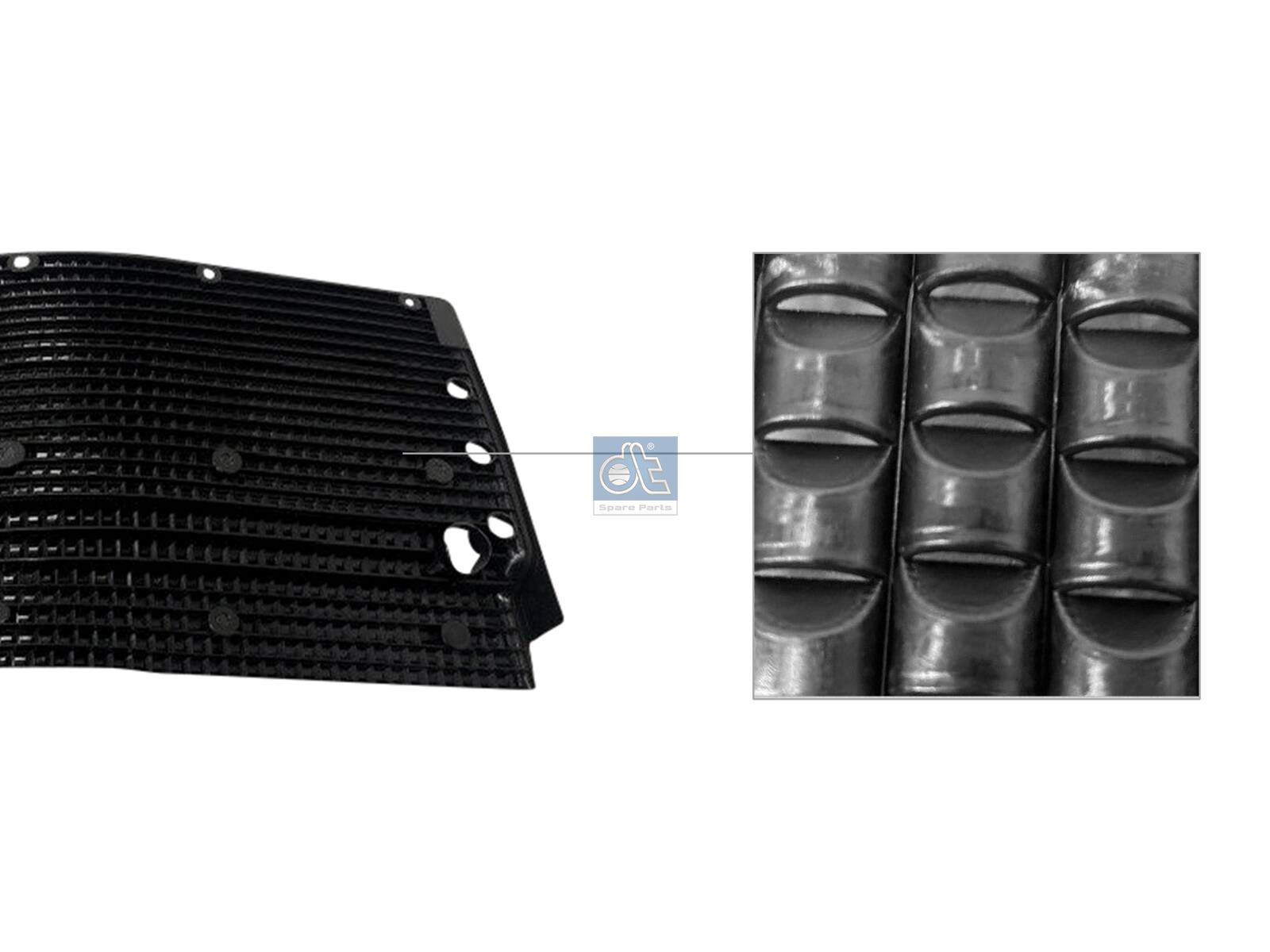 DT Spare Parts 1.00006 Dirt deflector, fender, left