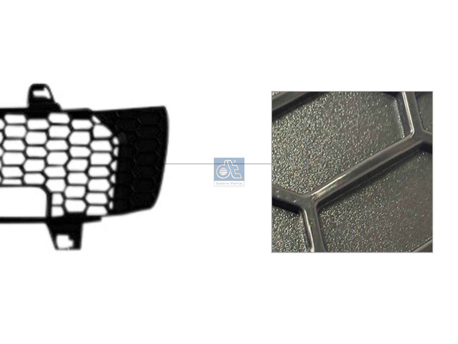 DT Spare Parts 1.00136 Front grid, center, upper