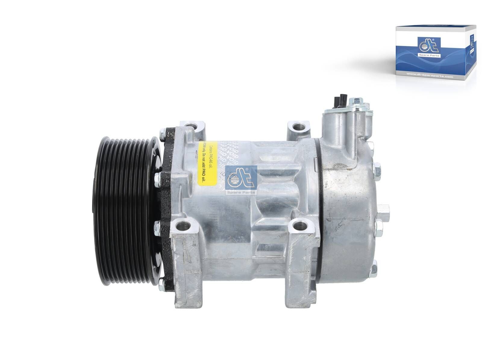 DT Spare Parts 1.00208 Compressor, air conditioning, 24 V, 10 PK, DP: 119 mm, 10 grooves