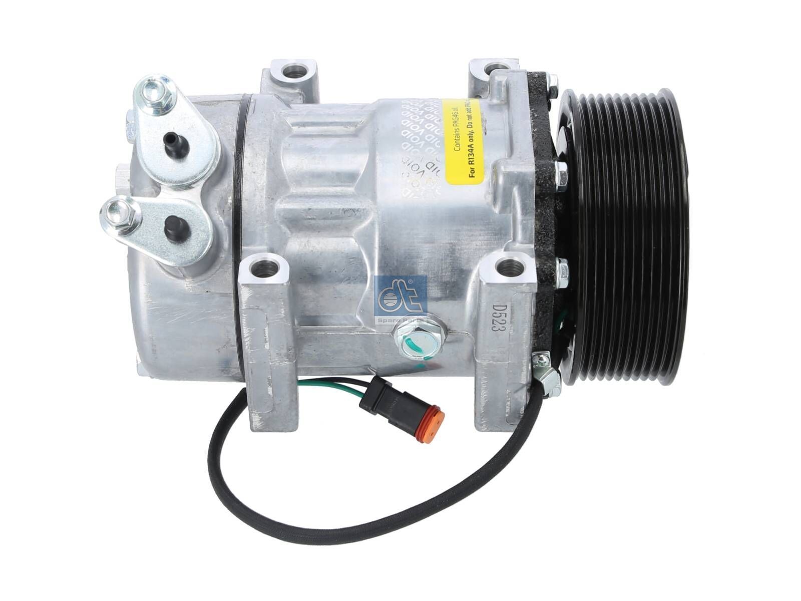 DT Spare Parts 1.00208 Compressor, air conditioning, 24 V, 10 PK, DP: 119 mm, 10 grooves