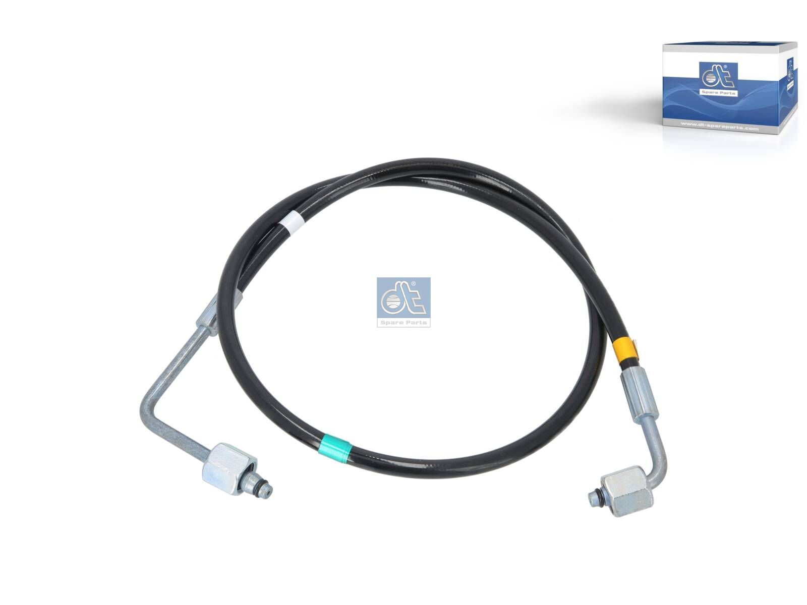 DT Spare Parts 1.00310 Hose line, cabin tilt, M12 x 1,5, L: 915 mm, 362 bar