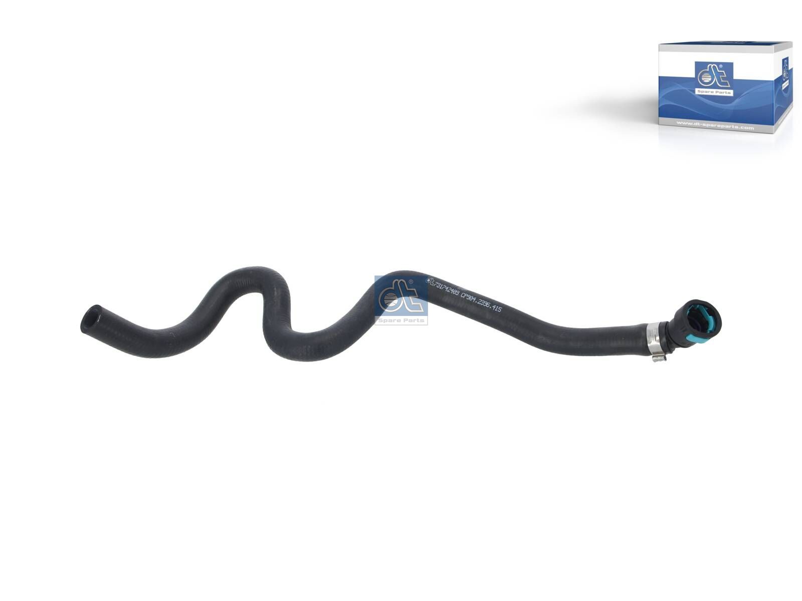 DT Spare Parts 1.00415SP Radiator hose, without spring band clamp