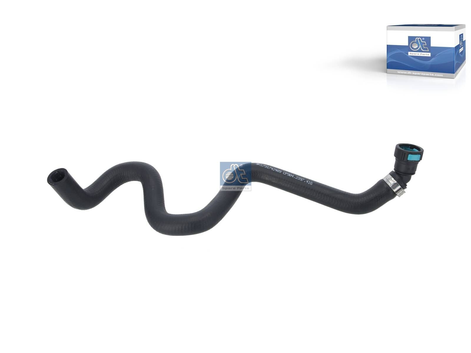 DT Spare Parts 1.00416SP Radiator hose, without spring band clamp