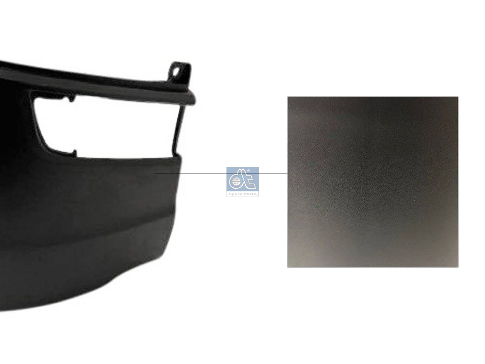 DT Spare Parts 1.00423 Bumper corner, right