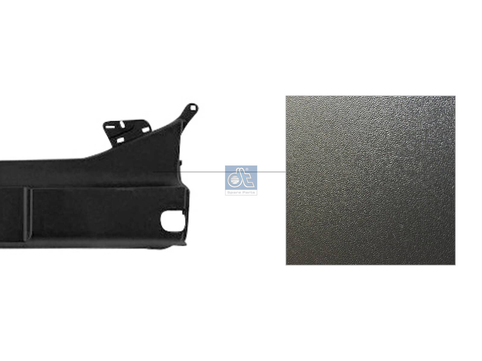 DT Spare Parts 1.00440 Bumper, center, H: 425 mm