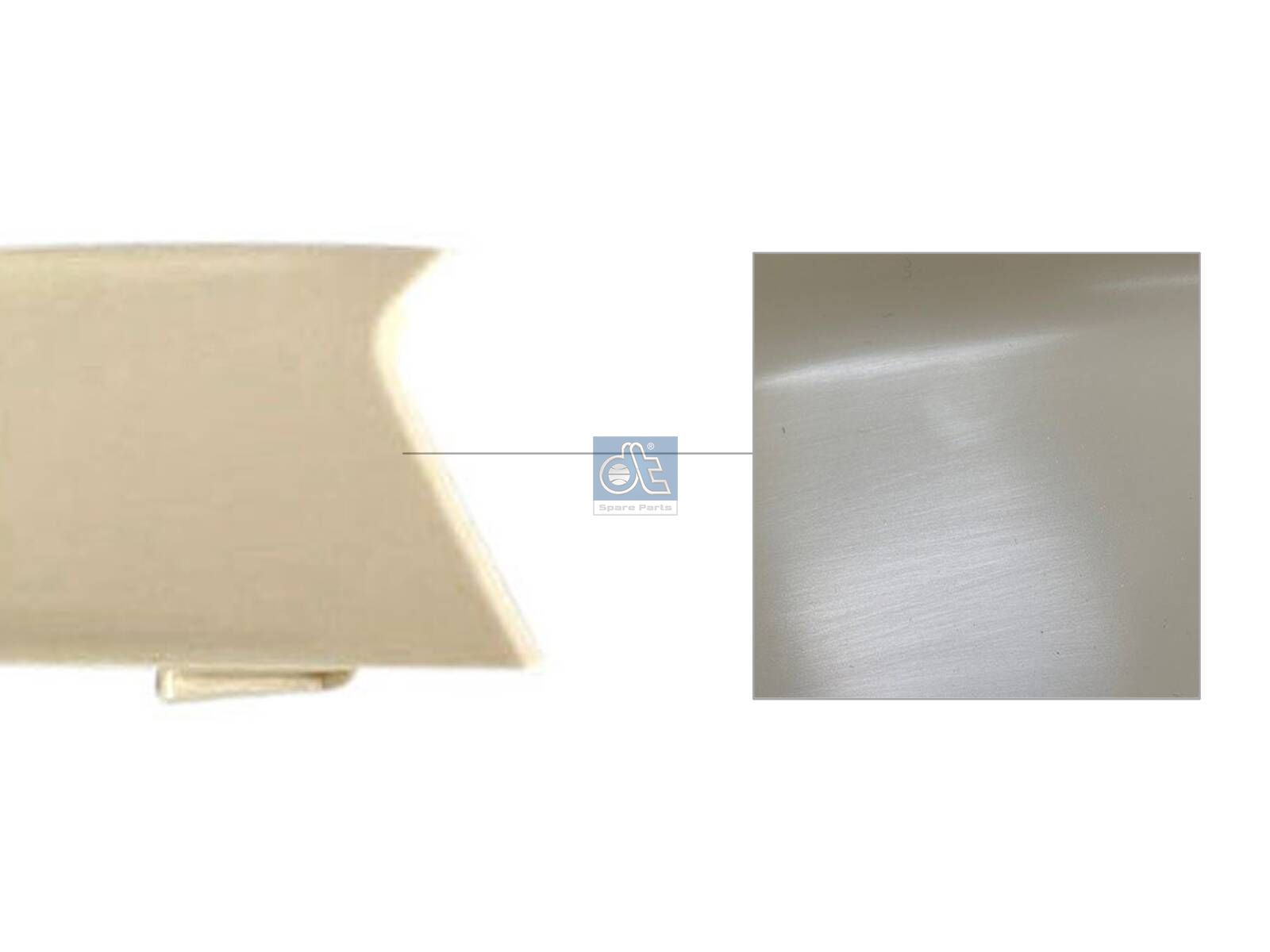 DT Spare Parts 1.00719 Cover, front grill, right