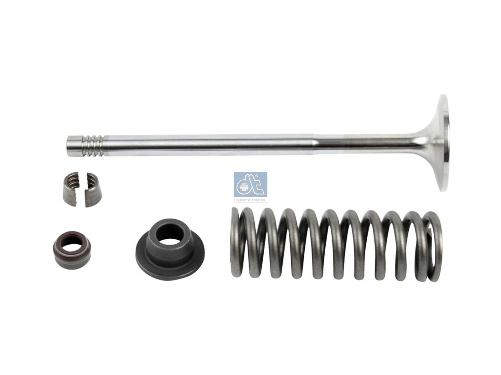 DT Spare Parts 1.10946 Intake valve, complete, D1: 10 mm, D2: 44 mm, L: 171.4 mm, α: 20 °