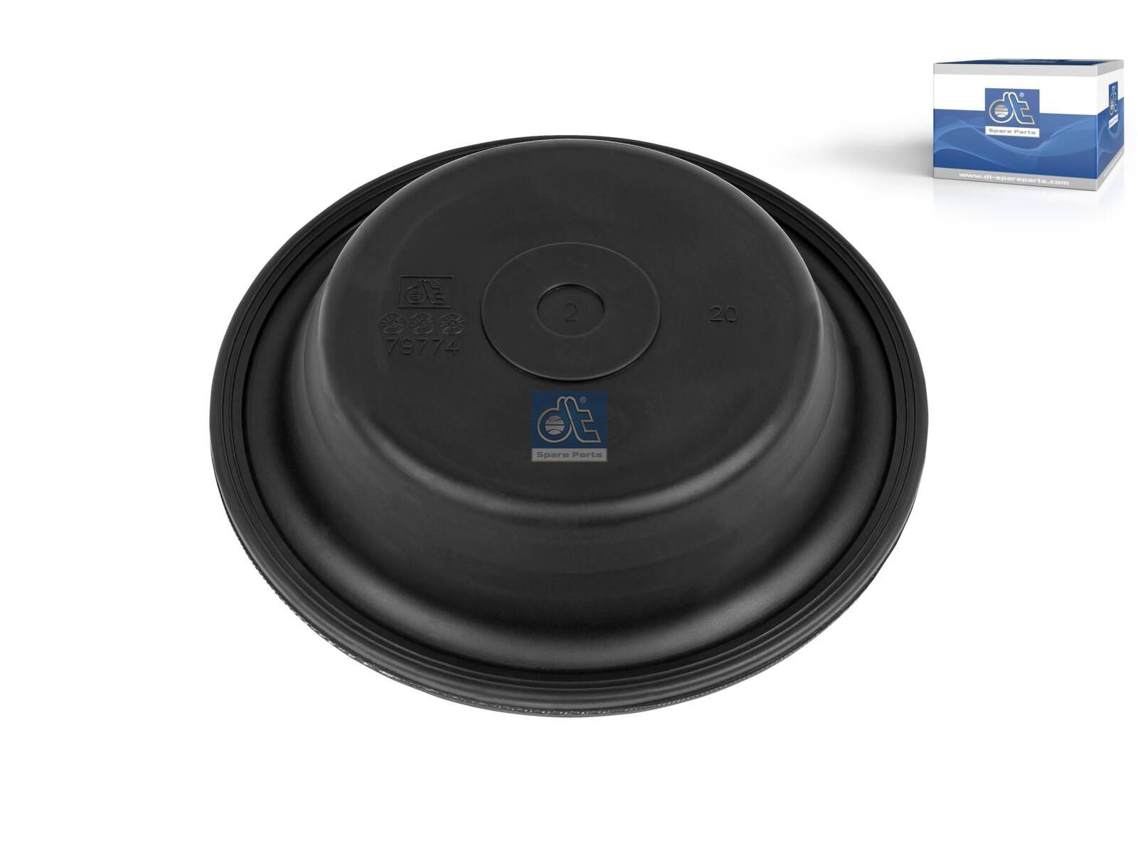 DT Spare Parts 1.18033 Diaphragm, D: 167.5 mm, T: 37 mm