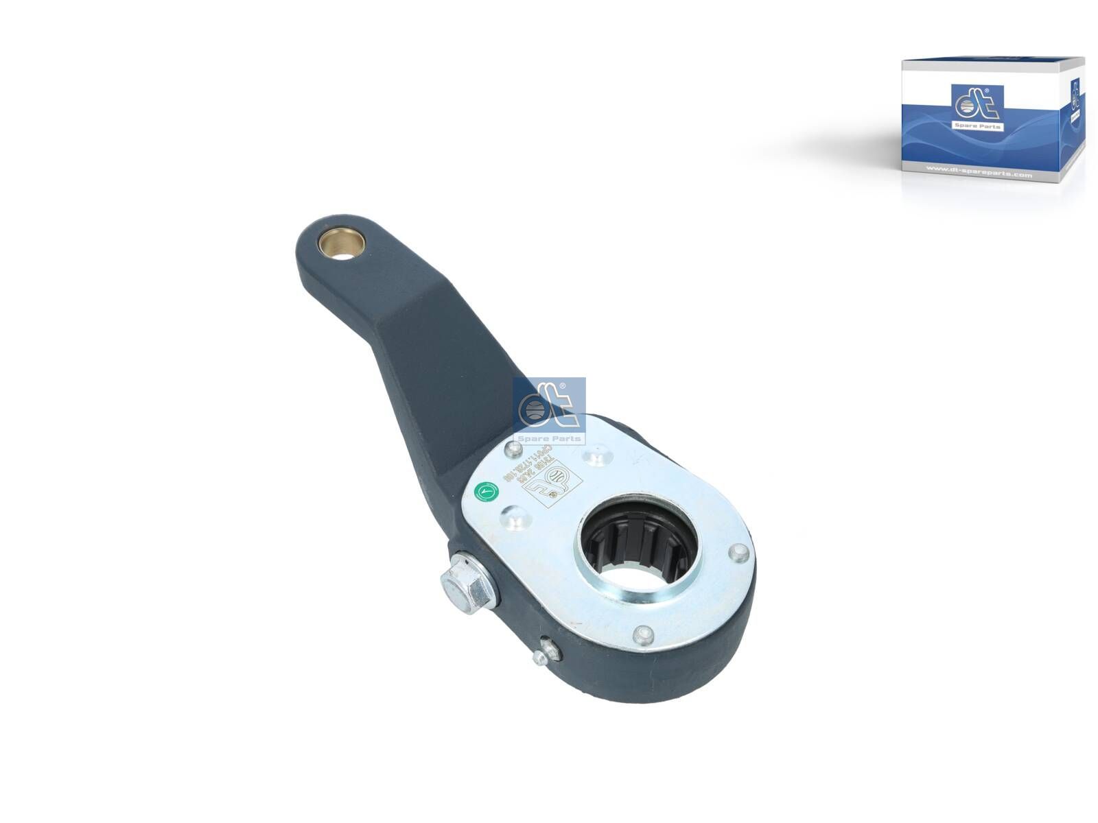 DT Spare Parts 1.18108 Slack adjuster, manual, right, SAE 1 1/2'' 10, b: 16 mm, Lb: 165 mm, Or: 50 mm, 10 teeth