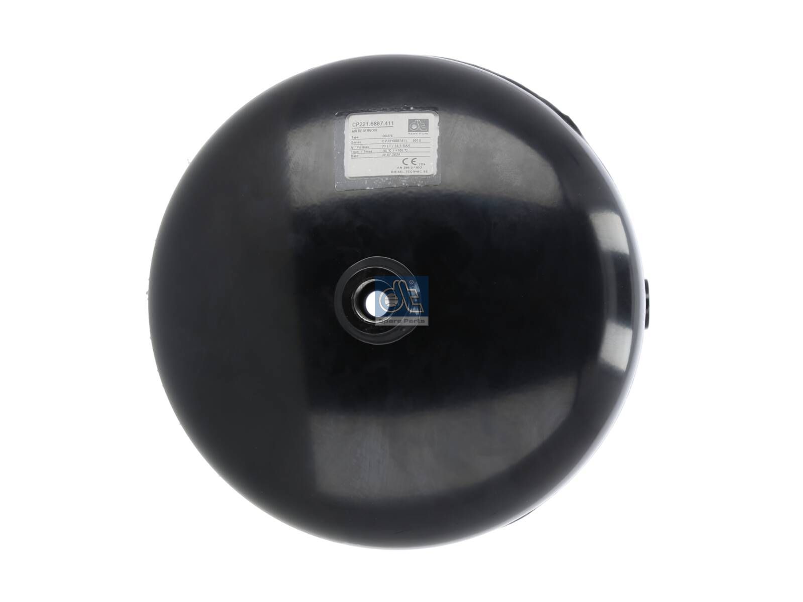 DT Spare Parts 1.18411 Air tank, 20 l, D: 276 mm, M22 x 1,5, L: 420 mm, 14.5 bar