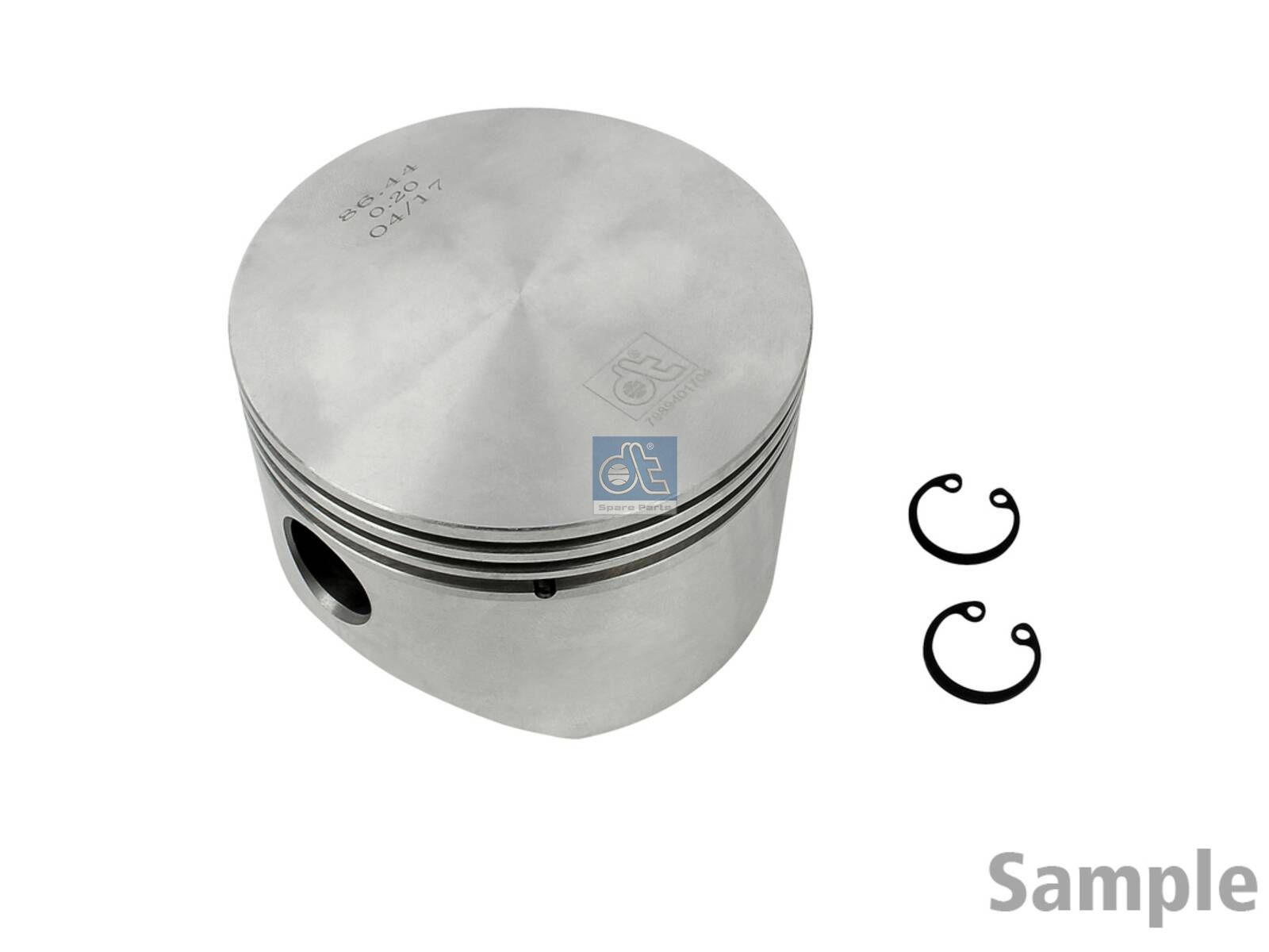 DT Spare Parts 1.18546 Piston, without piston rings, D: 86.3 mm