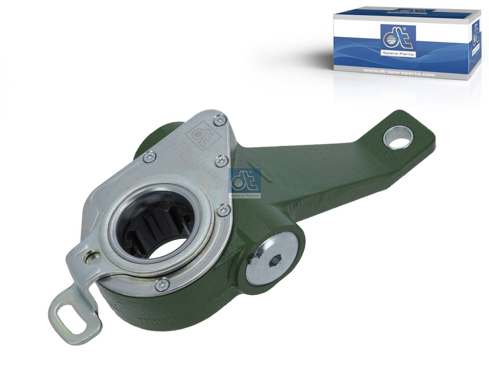 DT Spare Parts 1.18631 Slack adjuster, automatic, left, SAE 1 1/2'' 10, b: 16 mm, Lb: 165 mm, Ol: 65 mm, 10 teeth