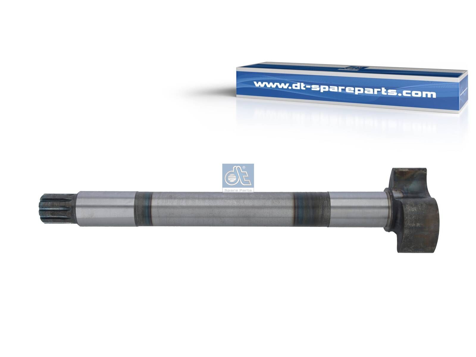 DT Spare Parts 1.18792 Brake camshaft, right, D: 44 mm, SAE 1 1/2'' 10, L1: 476 mm, L2: 40 mm, L3: 402.5 mm, 10 teeth