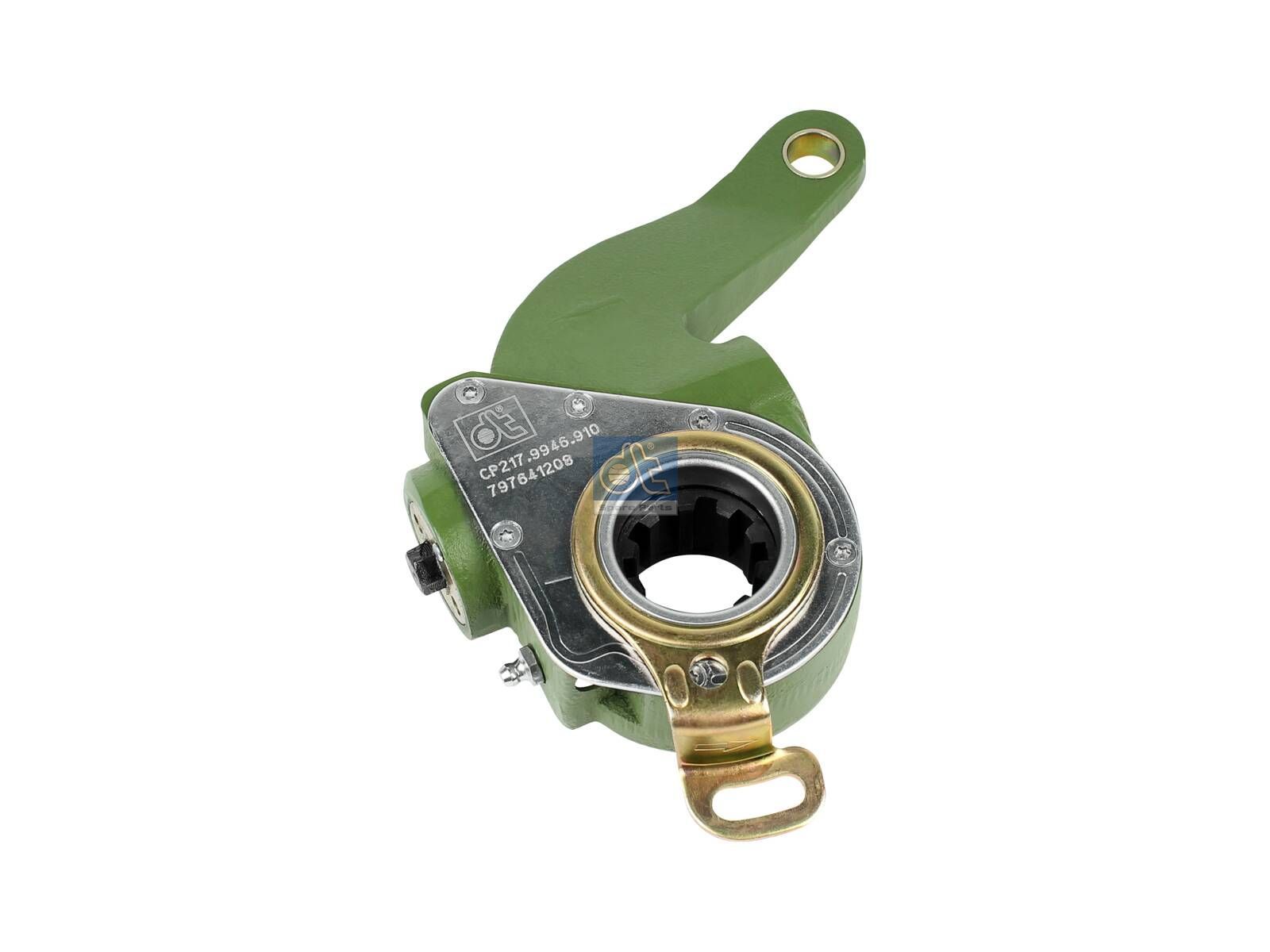 DT Spare Parts 1.18910 Slack adjuster, automatic, left, SAE 1 1/2'' 10, b: 16 mm, Lb: 165 mm, Ol: 25 mm, 10 teeth