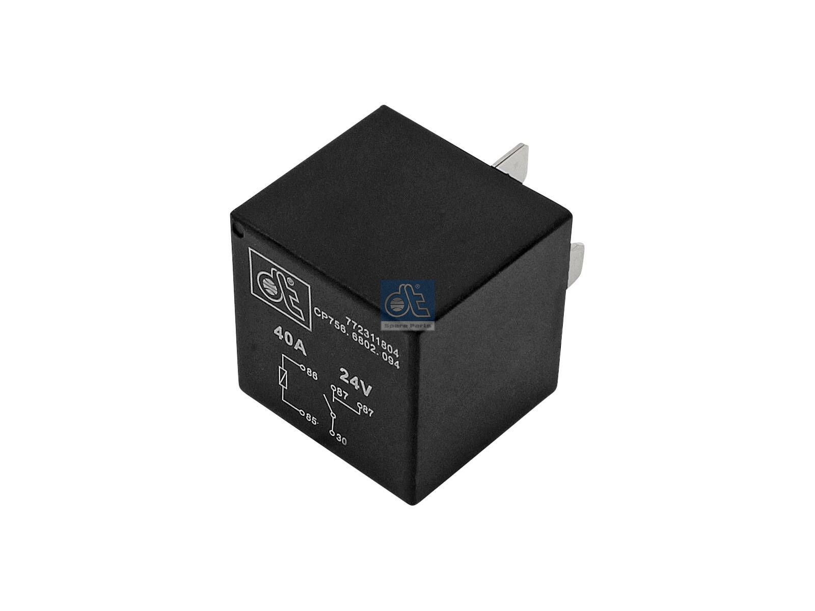 DT Spare Parts 1.21094 Relay, 24 V, 2x20 A