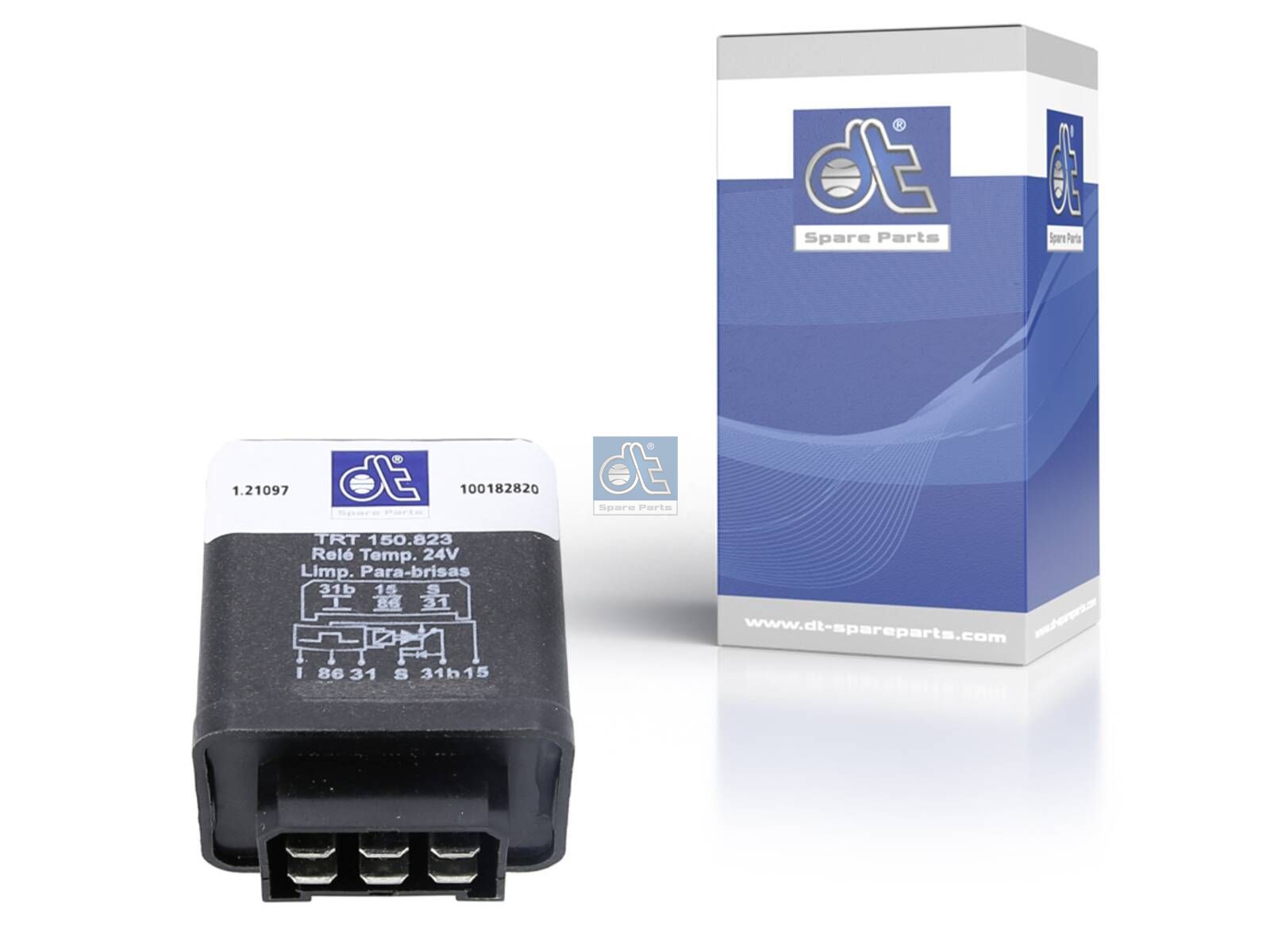 DT Spare Parts 1.21097 Wiper interval relay, 24 V, 3.5 A, 6 poles