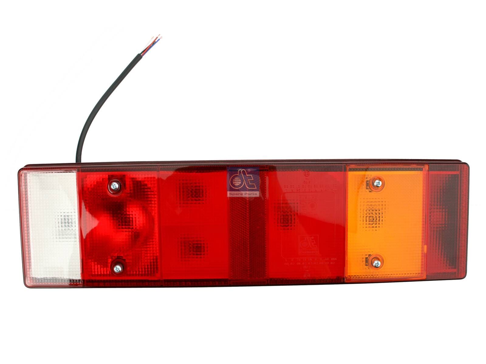 DT Spare Parts 1.21258 Tail lamp, left, Lb: 152 mm, M8, L: 465 mm, H: 130 mm, T: 80 mm