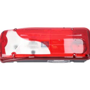 DT Spare Parts 1.21825 Tail lamp, left, with license plate lamp, 24 V, Lb: 152 mm, L: 400 mm, H: 160 mm, T: 88.5 mm