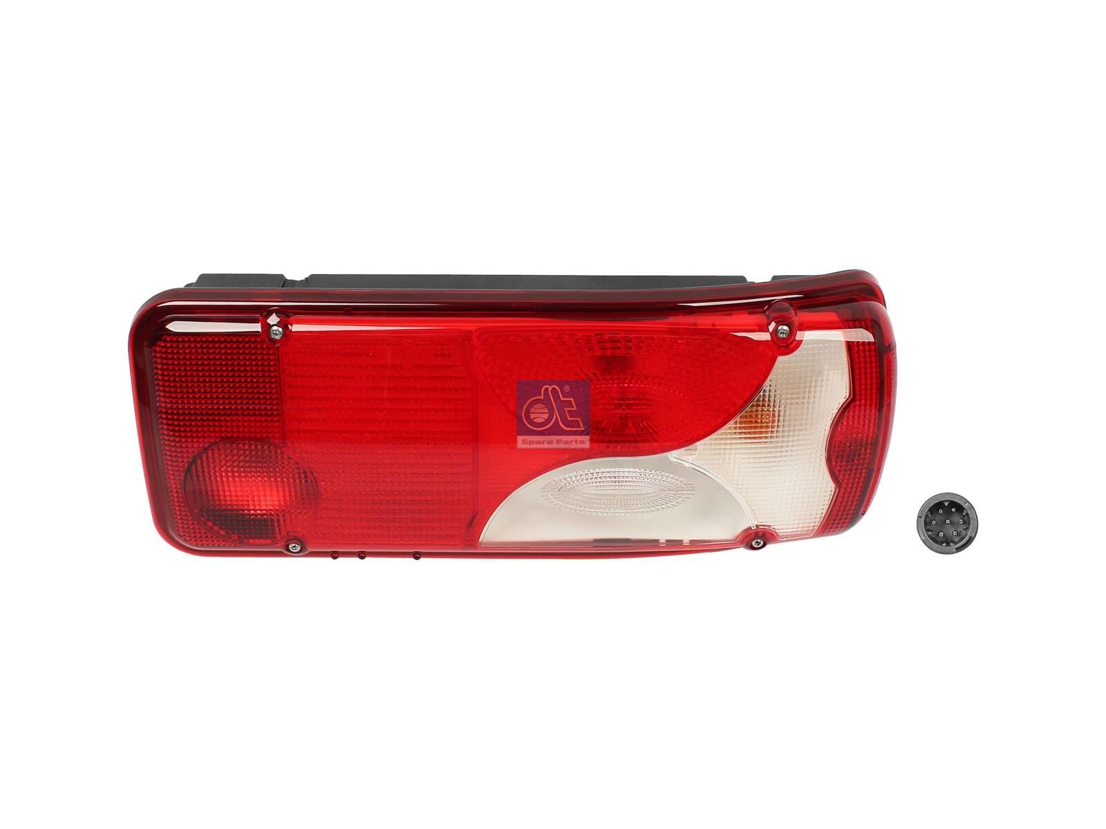 DT Spare Parts 1.21827SP Tail lamp, right, with reverse alarm, 24 V, P21W, Lb: 152 mm, L: 400 mm, H: 160 mm, T: 88.5 mm