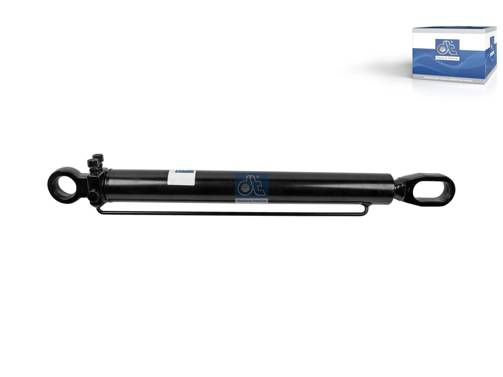 DT Spare Parts 1.22432 Cabin tilt cylinder, D1: 35 mm, D2: 50 mm, b1: 17 mm, M12 x 1,5, M12 x 1,5, L: 575 mm, 400 bar, Ls: 360 mm