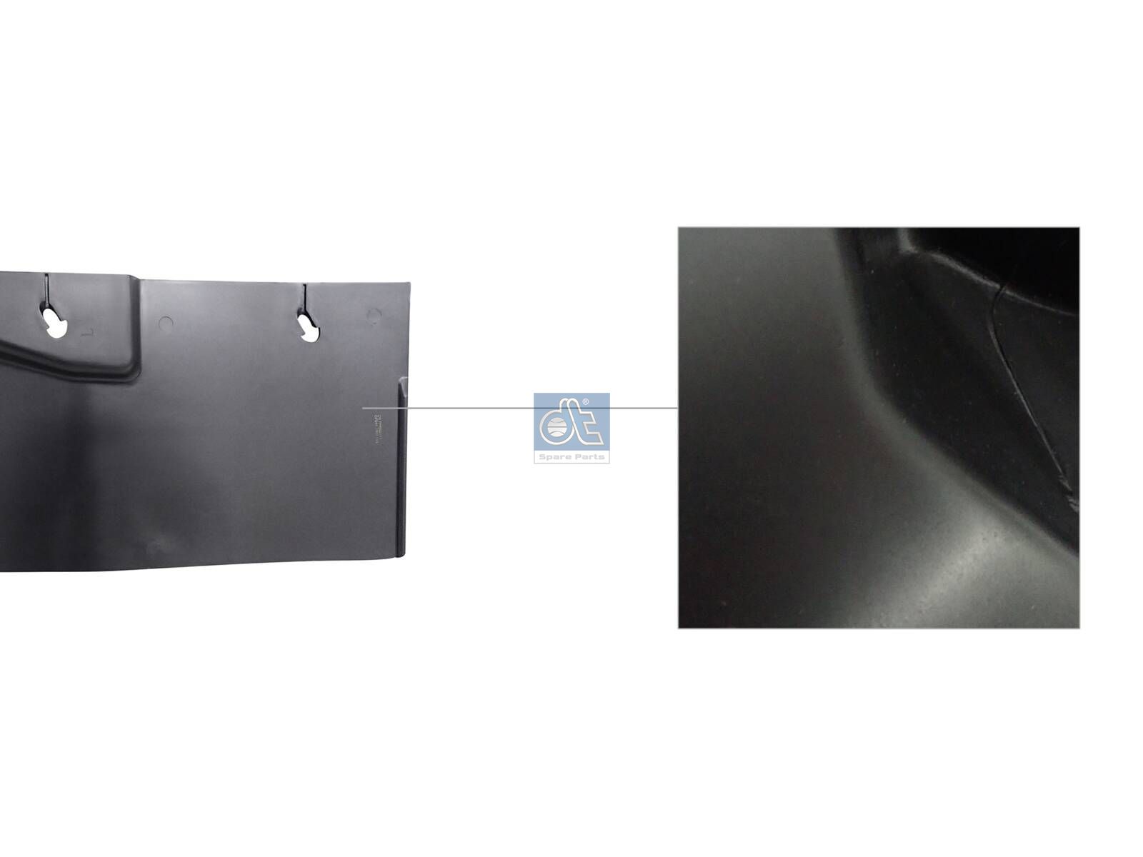DT Spare Parts 1.22711 Splash guard, left, L: 240 mm